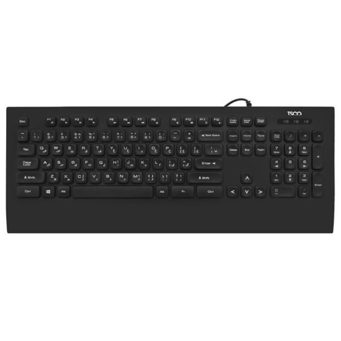 کیبورد تسکو مدل TK 8027 با حروف فارسی
