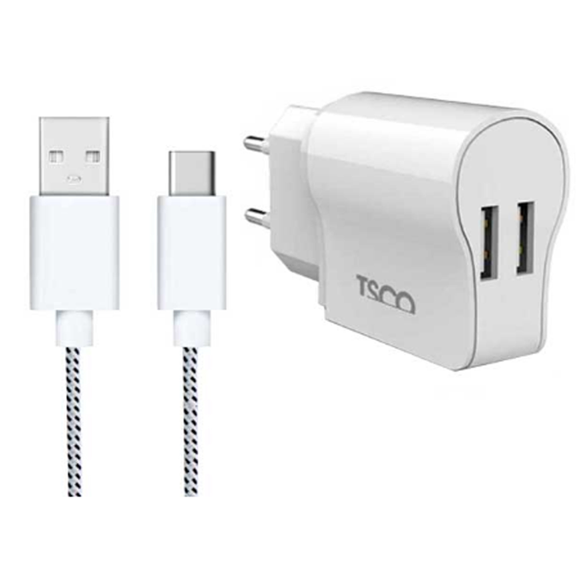 شارژر دیواری تسکو مدل TTC 48 به همراه کابل تبدیل microUSB