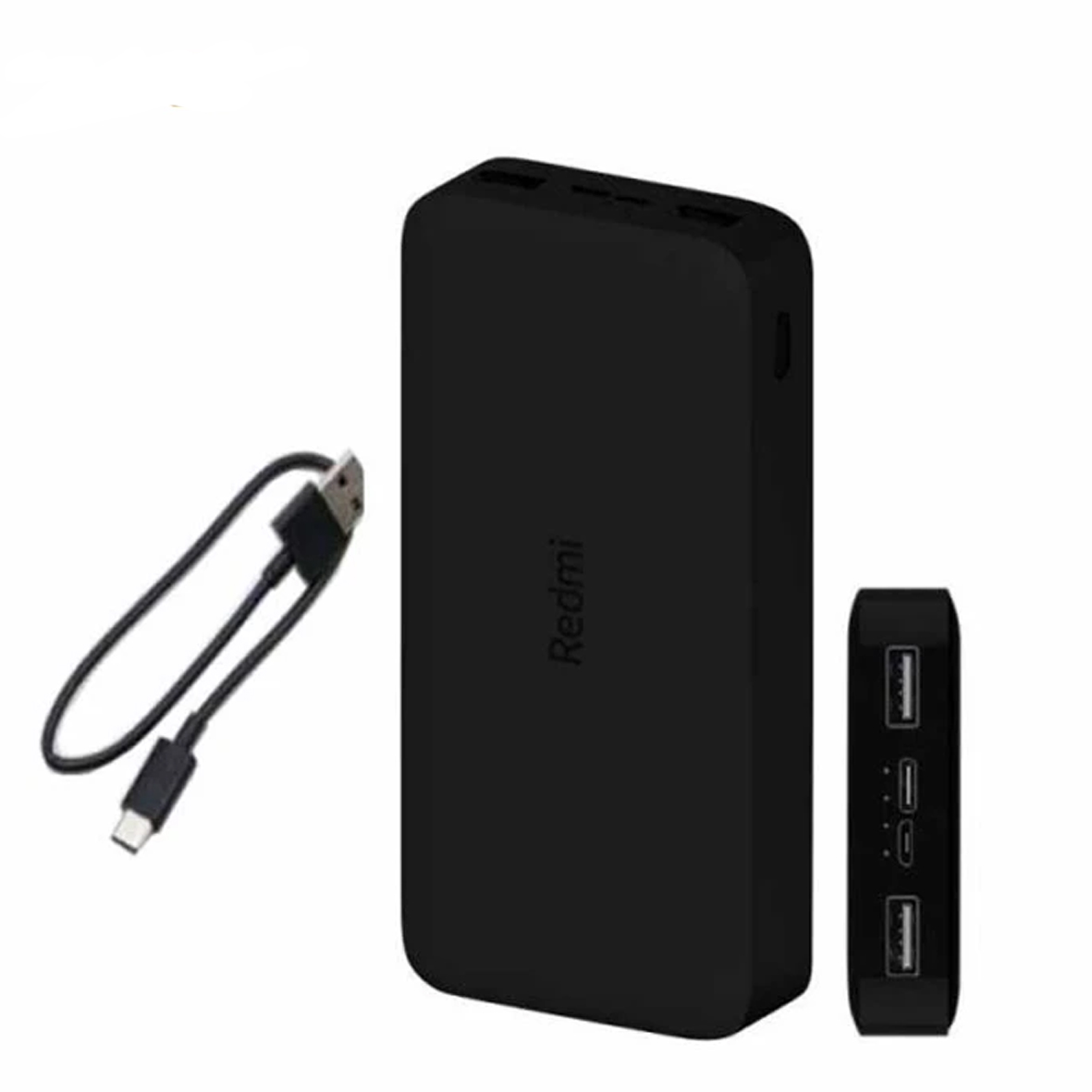 پاوربانک شیائومی مدل Redmi ظرفیت 20000 میلی آمپرساعت به همراه کابل تبدیل microUSB